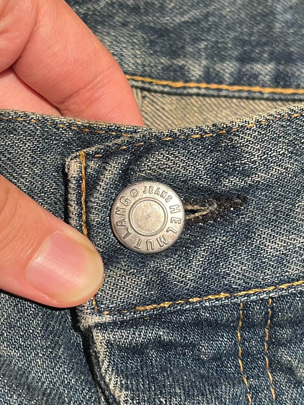 Helmut Lang AW99 Painted Denim Jeans