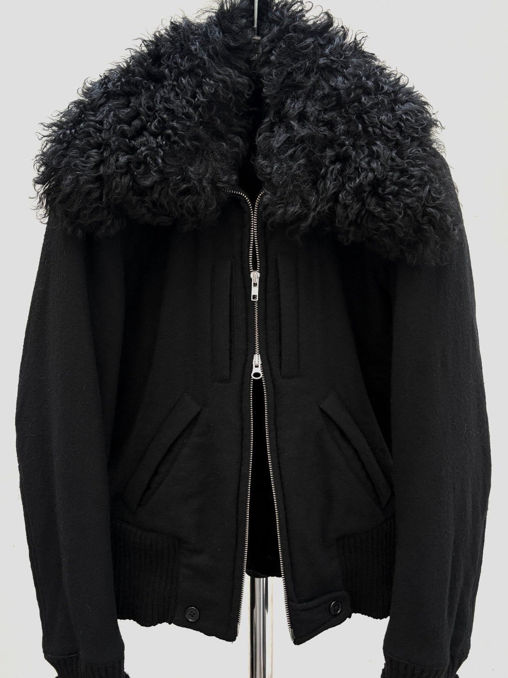 Ann Demeulemeester FW07 Fur Collar Jacket