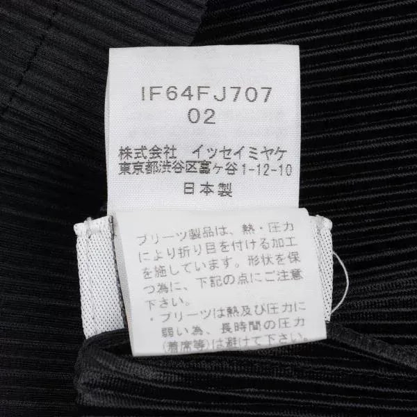 Issey Miyake Vintage Black Embellished Pleated Top