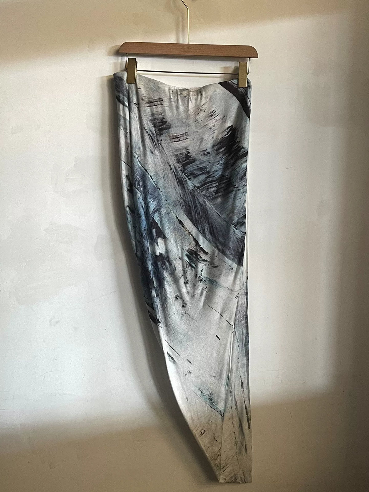 Helmut Lang Ink Painting Long Dress