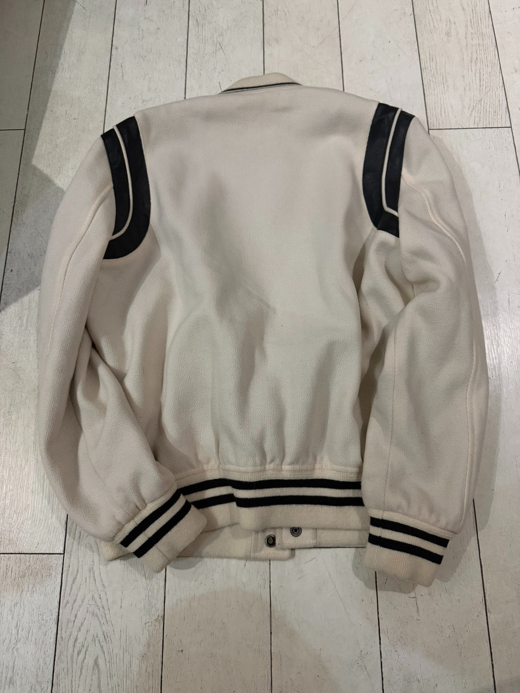 Saint Laurent White Teddy Jacket