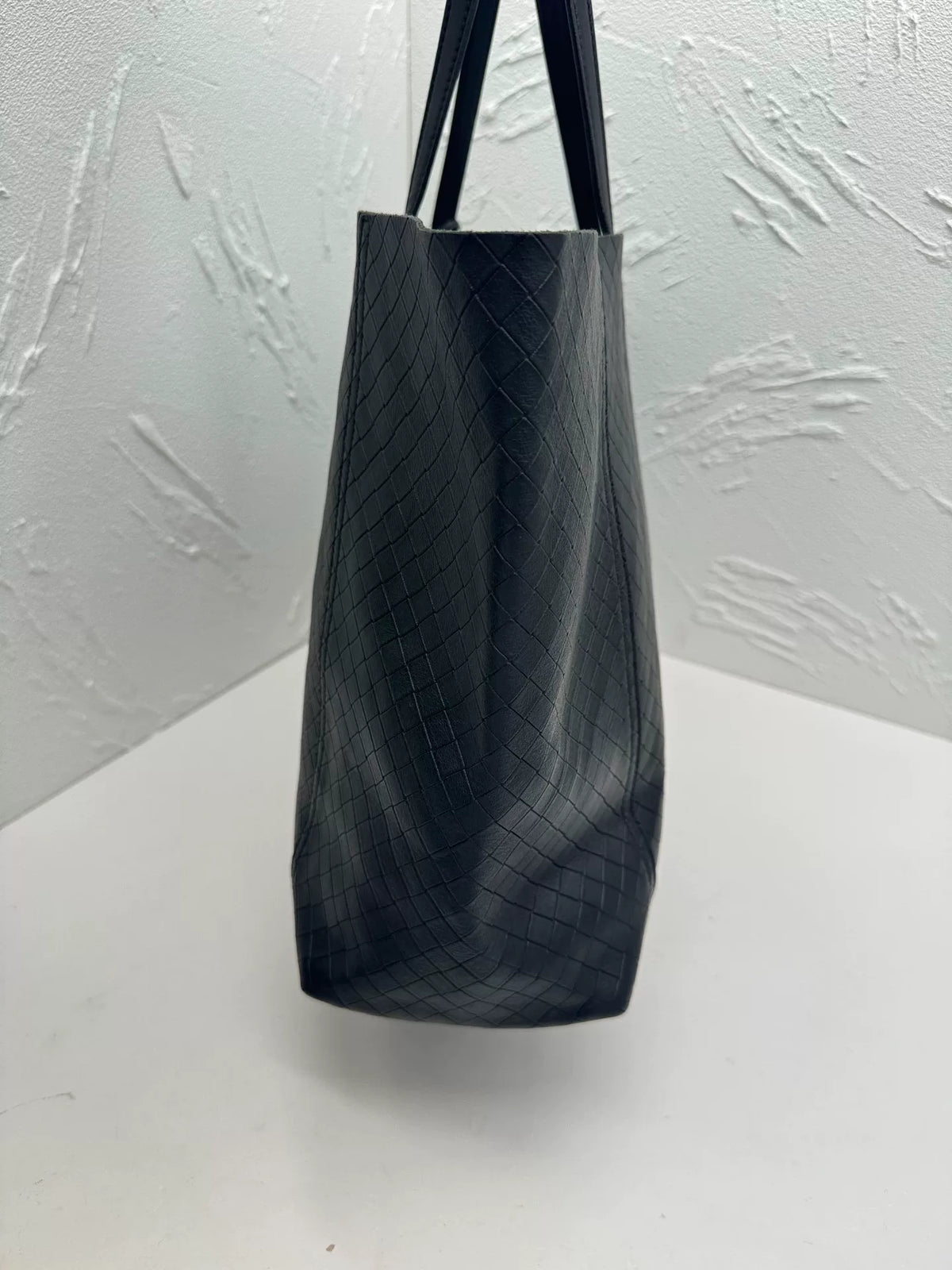 Bottega Veneta Black Woven Leather Tote Bag