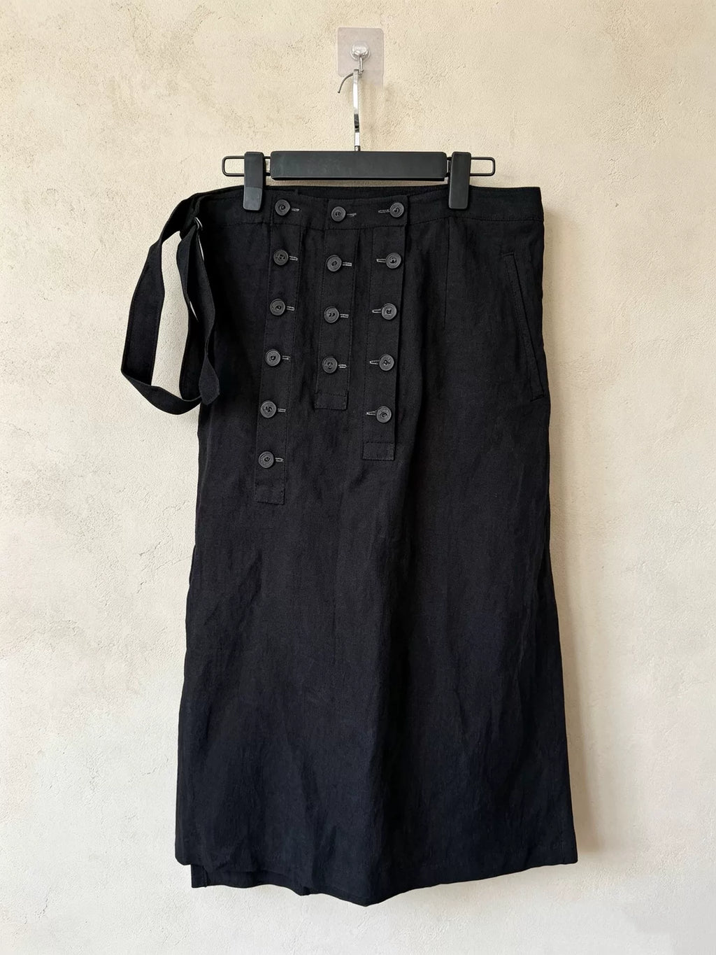 Yohji Yamamoto SS24 Linen Wrap Top