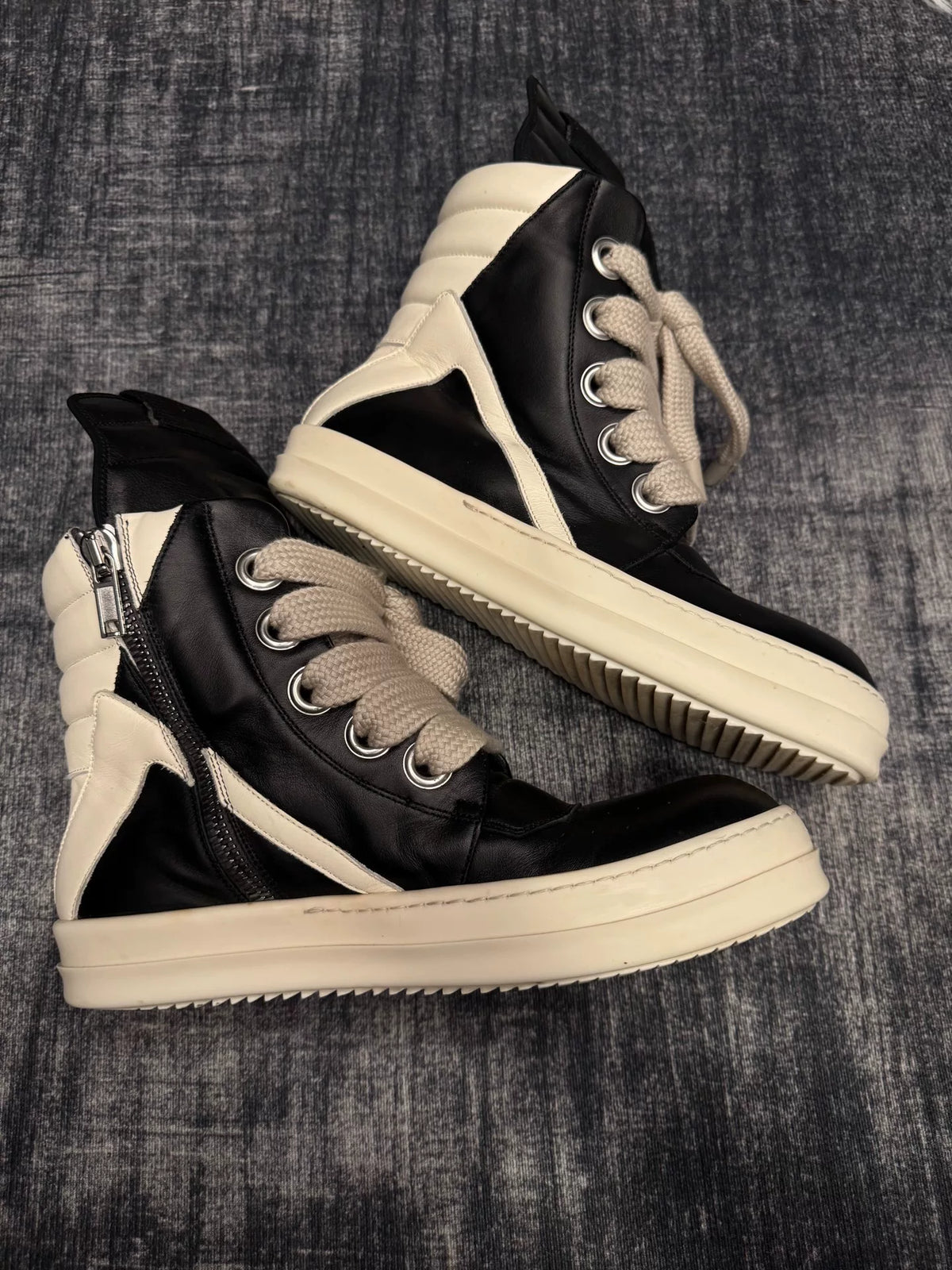 Rick Owens leather high-top sneakers