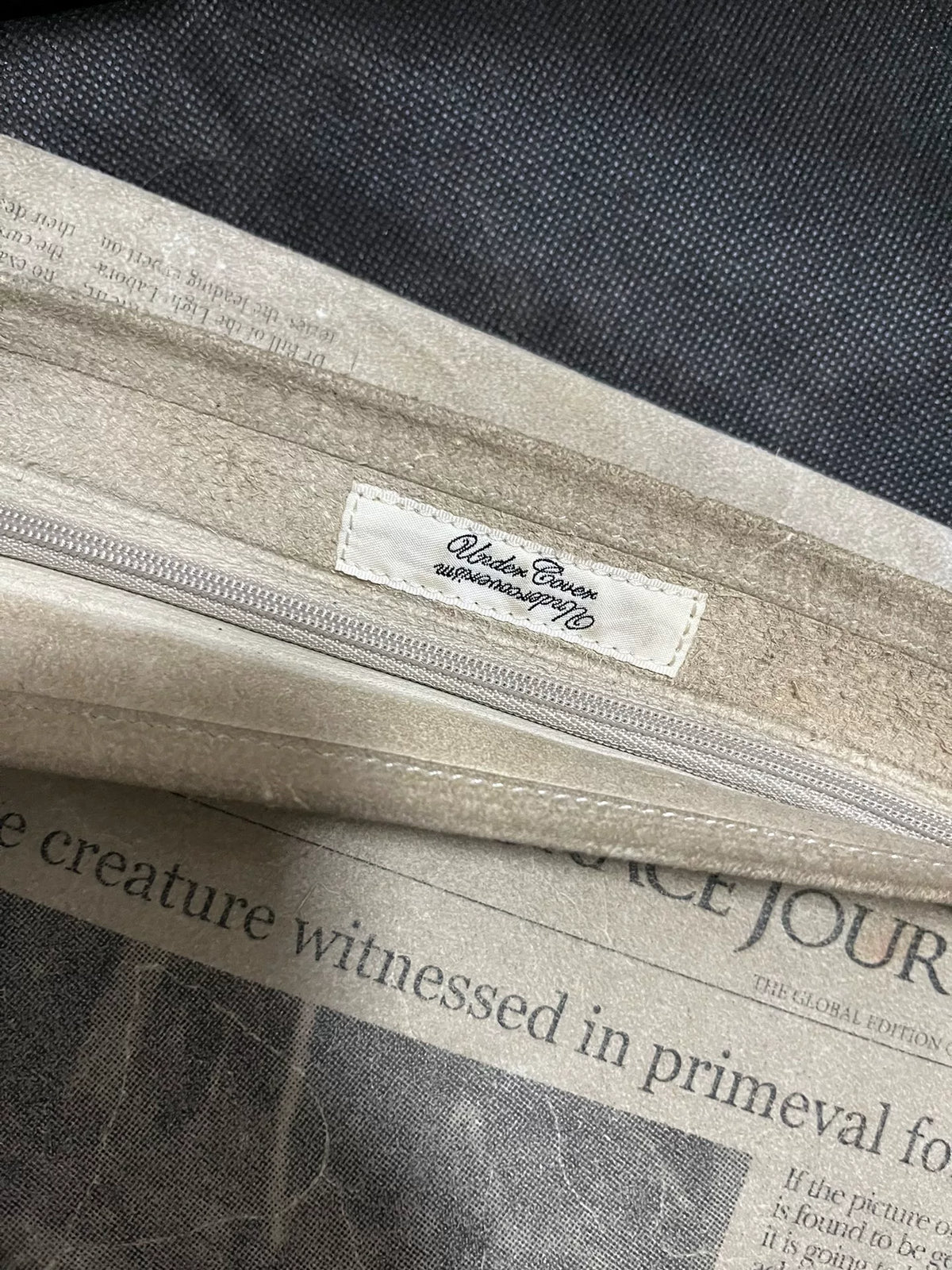 Undercover Takahiro Minagawa Grace Newspaper Leather Bag