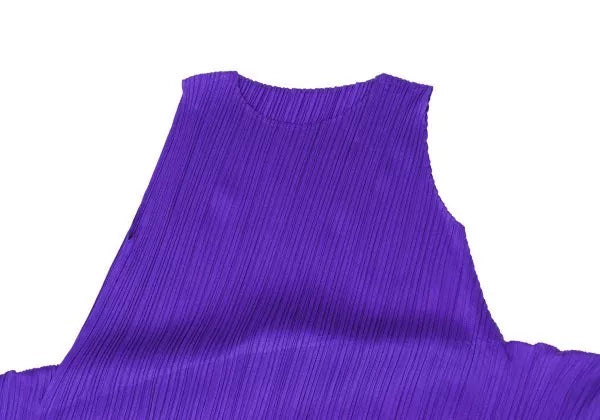 Issey Miyake Vintage Purple Deformed Pleated Dress