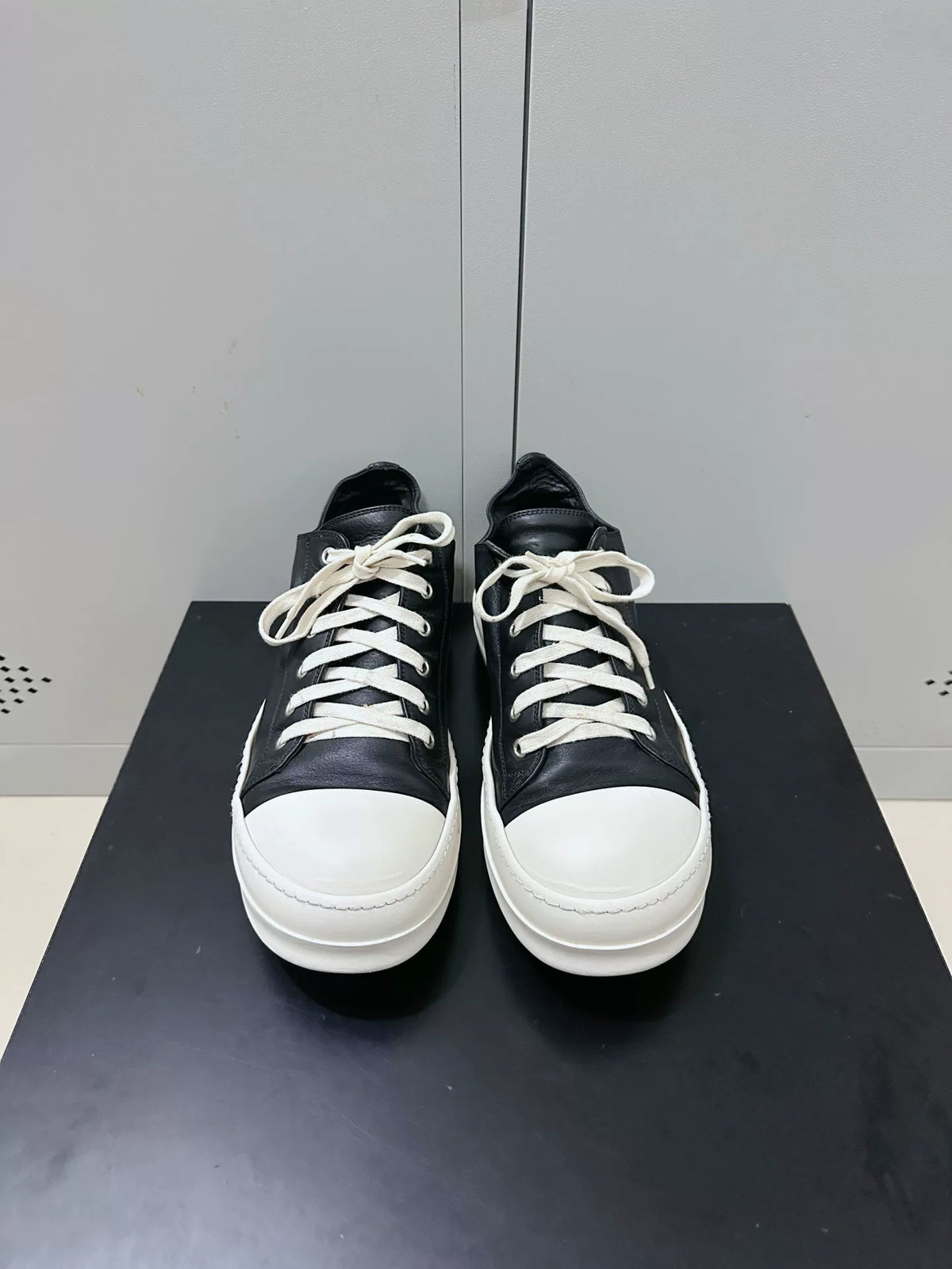 Rick Owens Leather Large Converse Sneakers