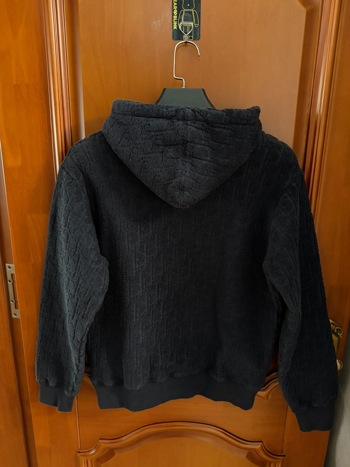 Dior Black Tonal Print Hooded Sweater