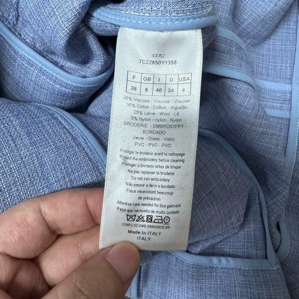 Dior Jacket Runway Pocket Double-Breasted Denim Coat