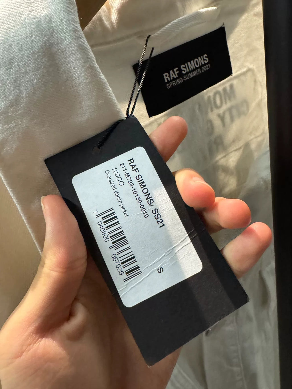 Raf Simons SS21 Leather Patch Jacket