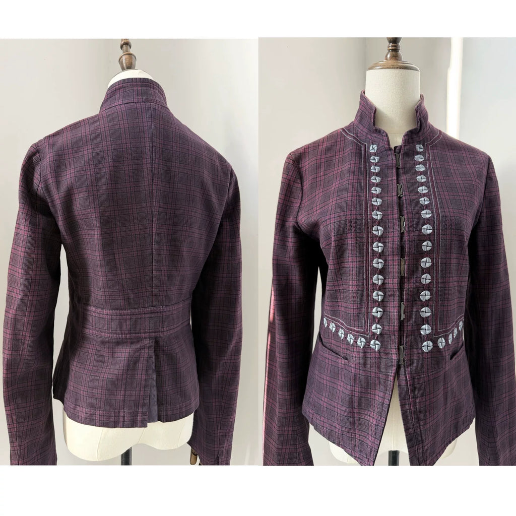 Dries Van Noten 2002 Purple Embroidered Vintage Jacket