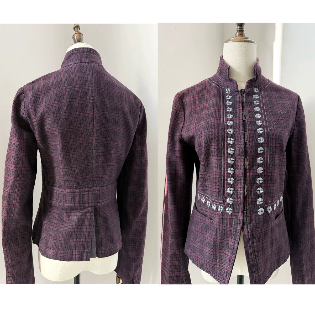 Dries Van Noten 2002 Purple Embroidered Vintage Jacket
