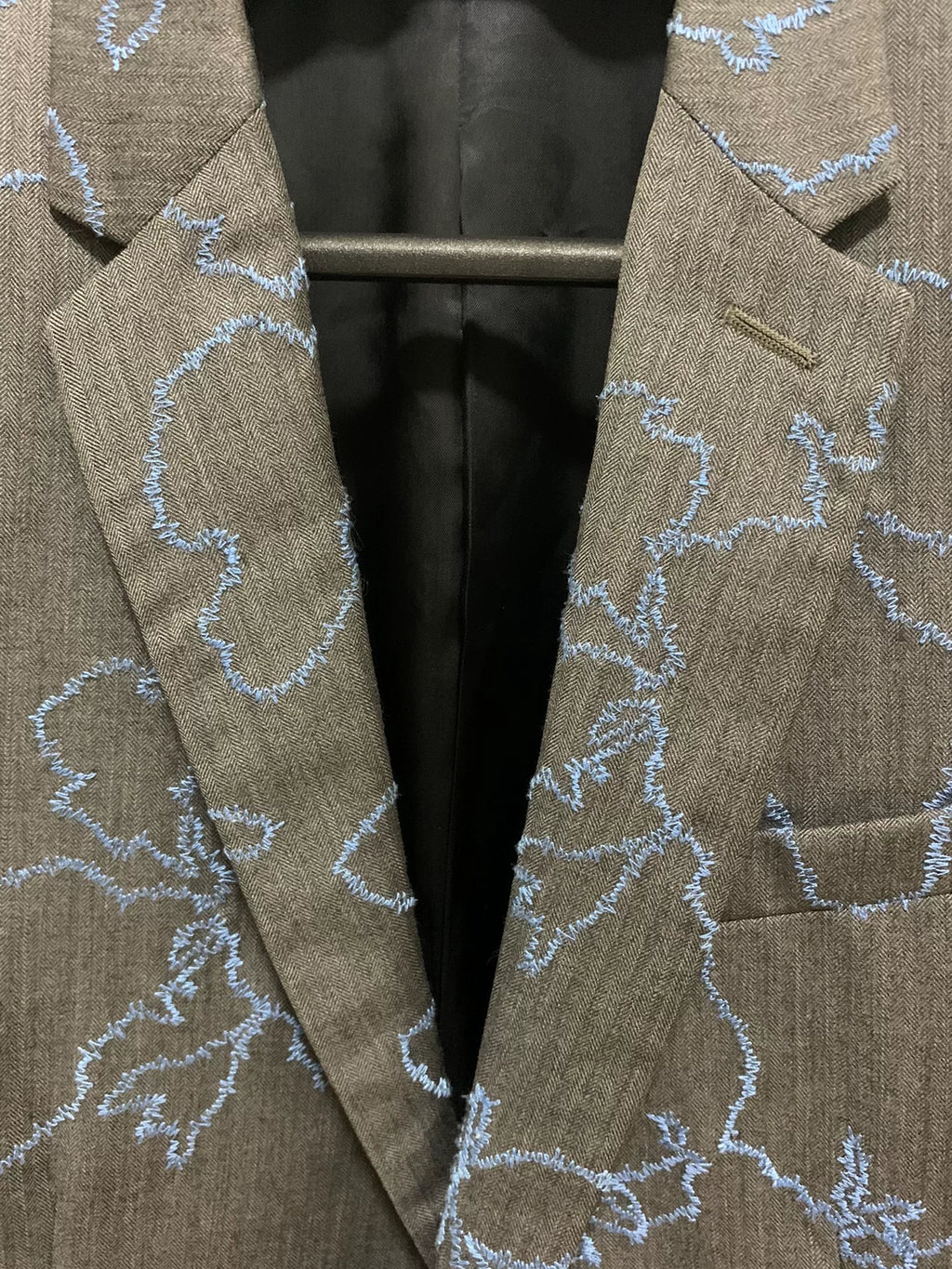 Dior Homme 16SS Runway Blue Gray Suit Wool