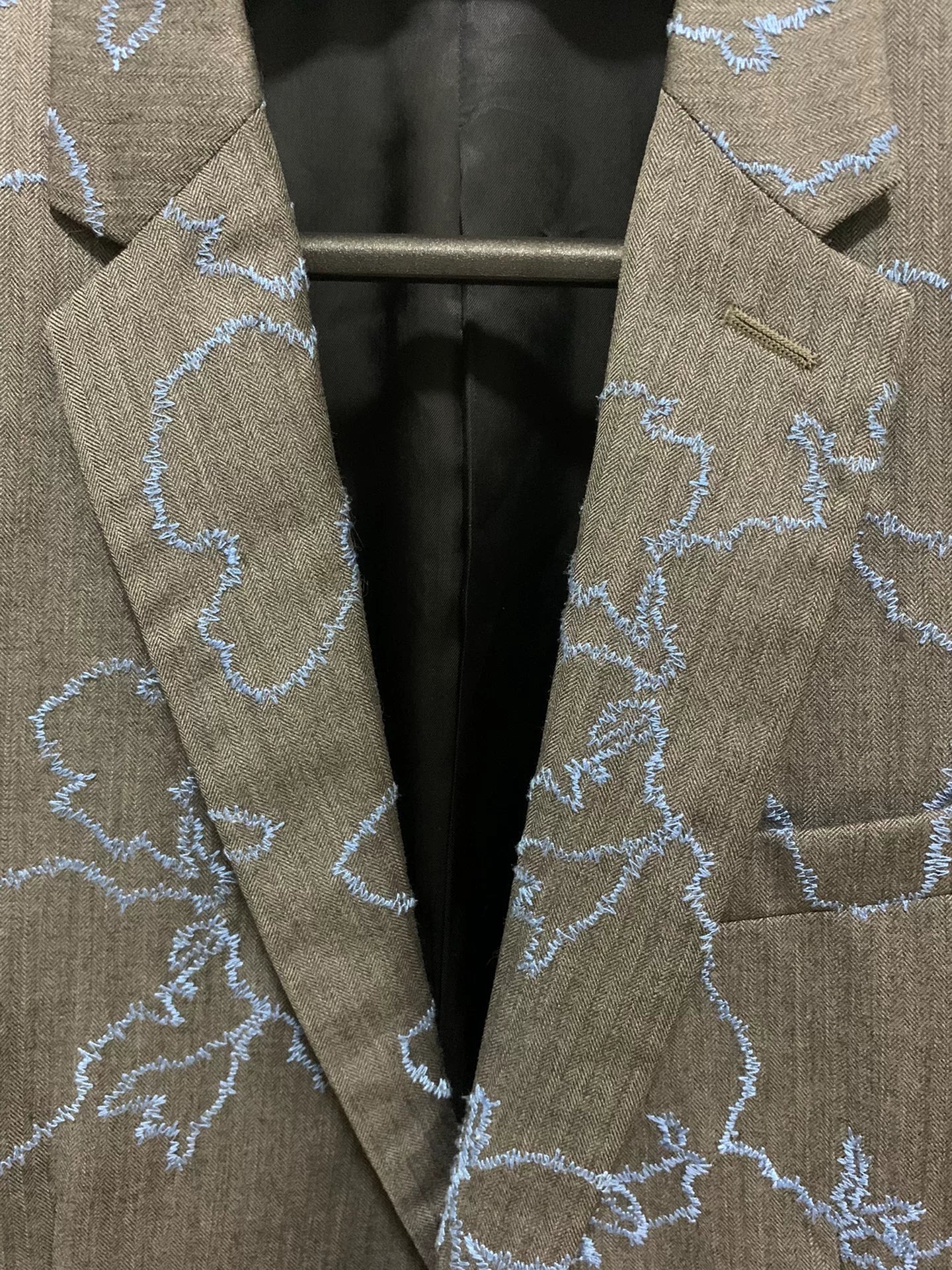 Dior Homme 16SS Runway Blue Gray Suit Wool