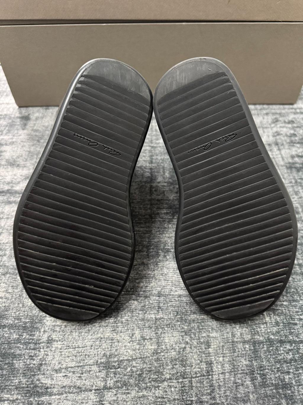 Rick Owens Black High-Top Sneakers