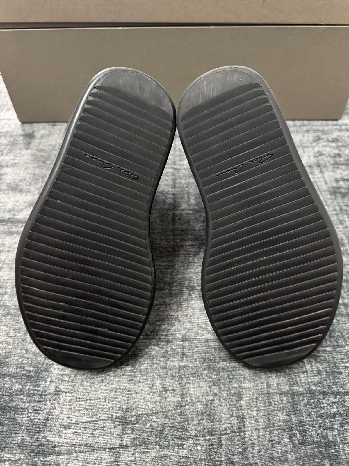Rick Owens Black High-Top Sneakers
