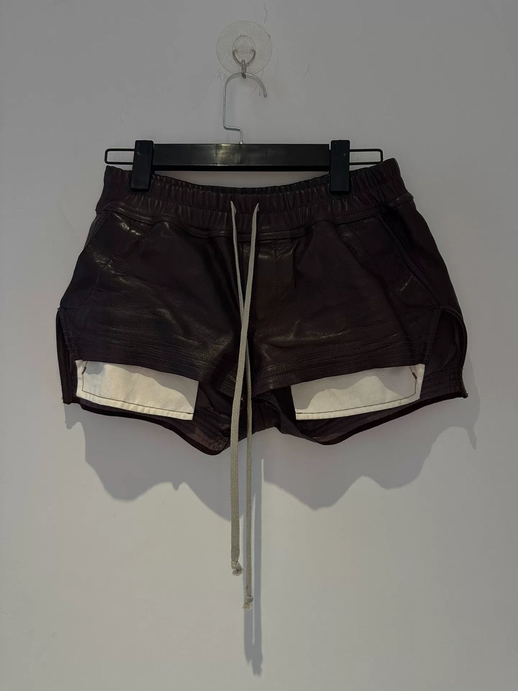 Rick Owens 22fw Mainline Oiled Wax Lambskin Boxer Shorts