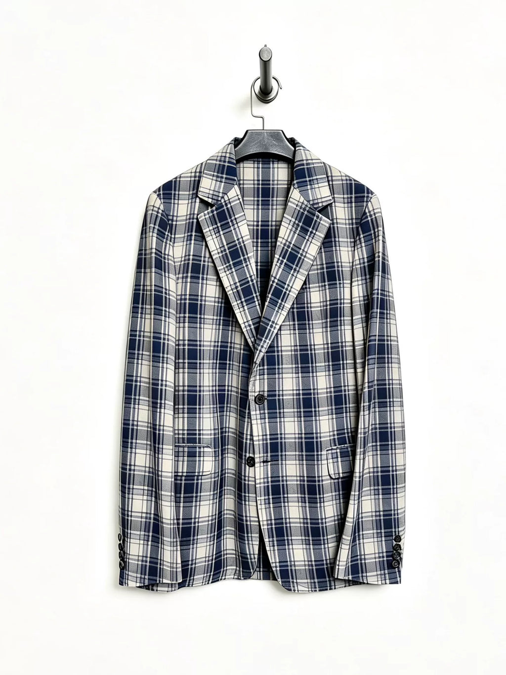 DRIES VAN NOTEN Plaid Cupro Jacket