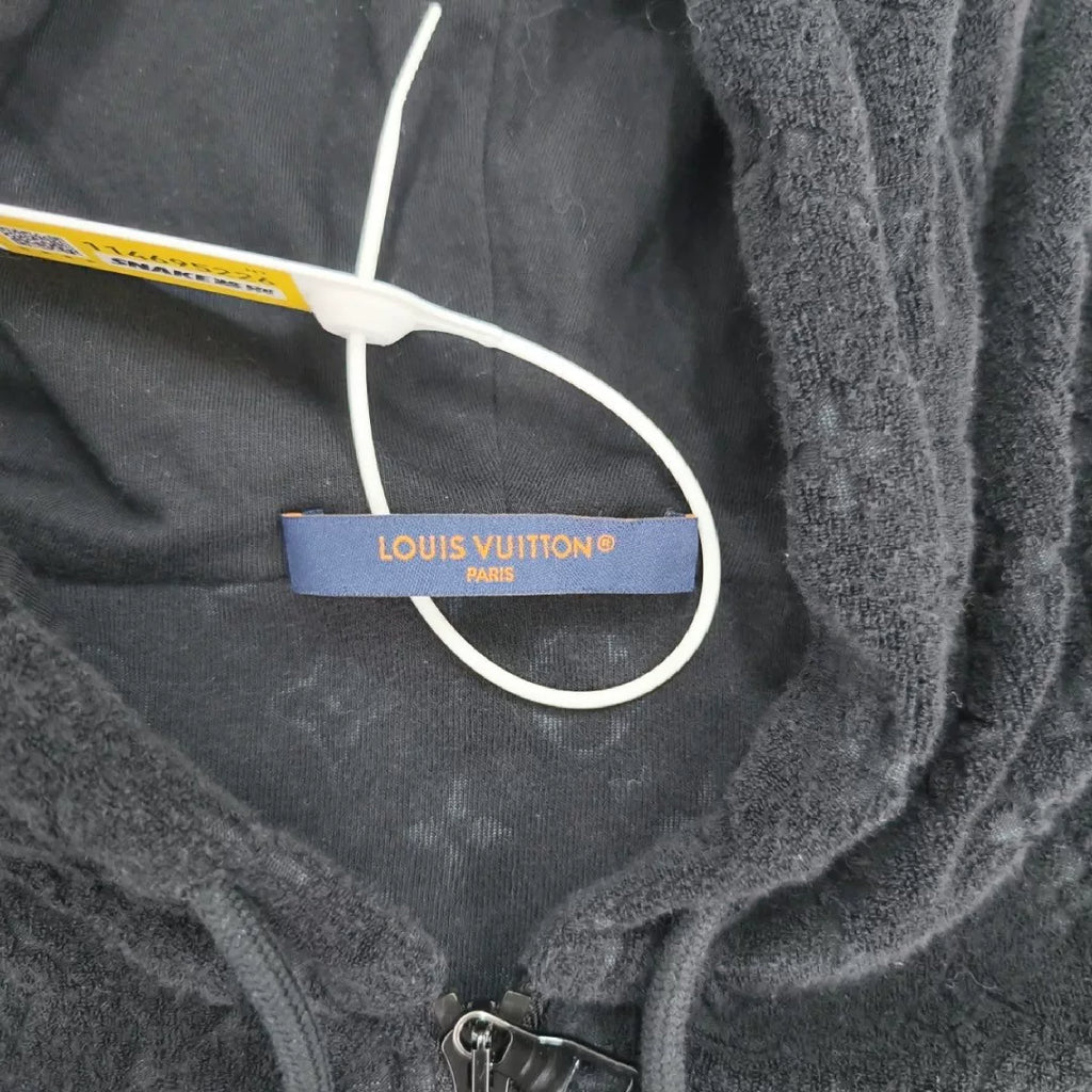 Louis Vuitton Tone-On-Tone All-Over Print Terry Hooded Jacket