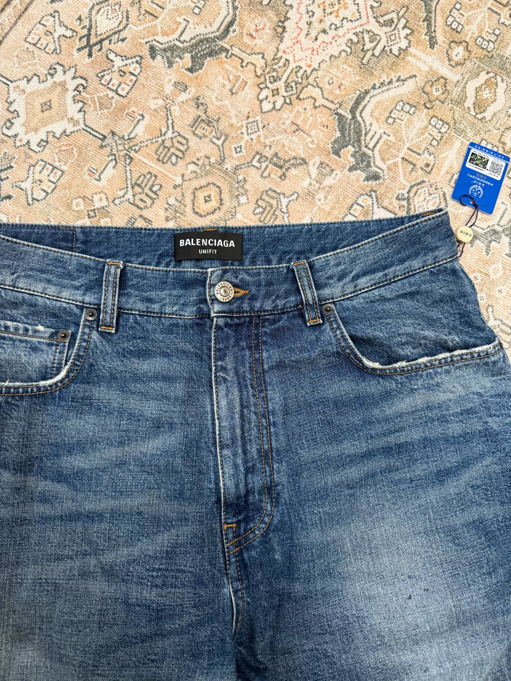 Balenciaga Distressed Baggy Jeans