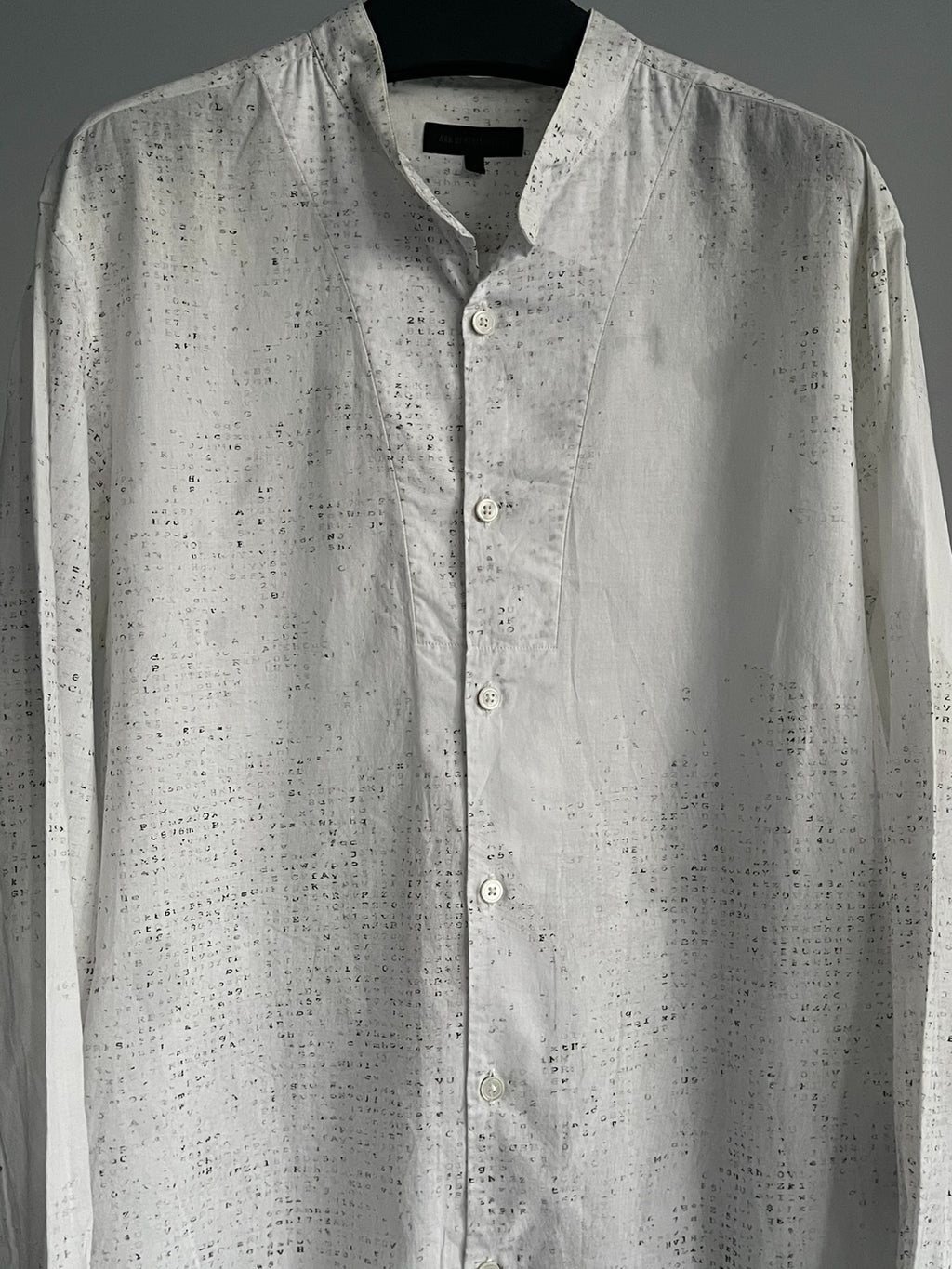 Ann Demeulemeester Matrix Code Shirt