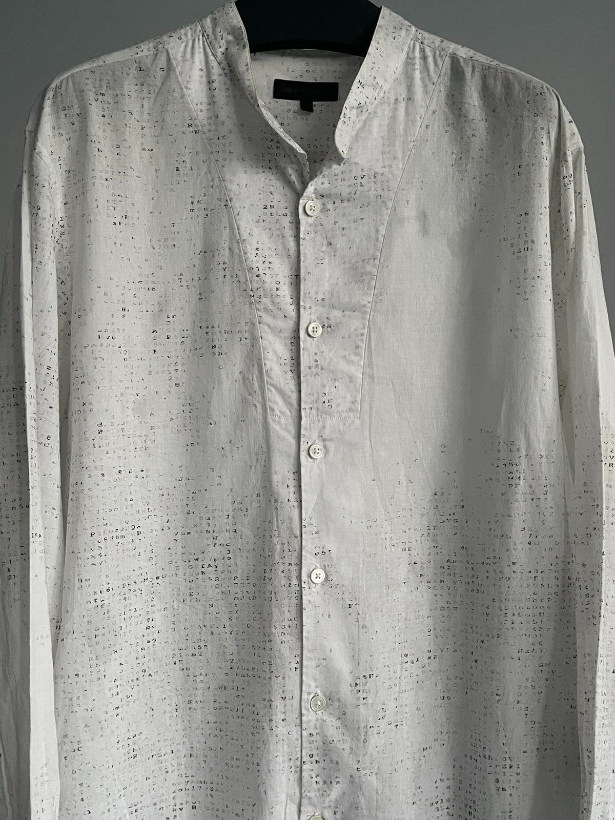 Ann Demeulemeester Matrix Code Shirt