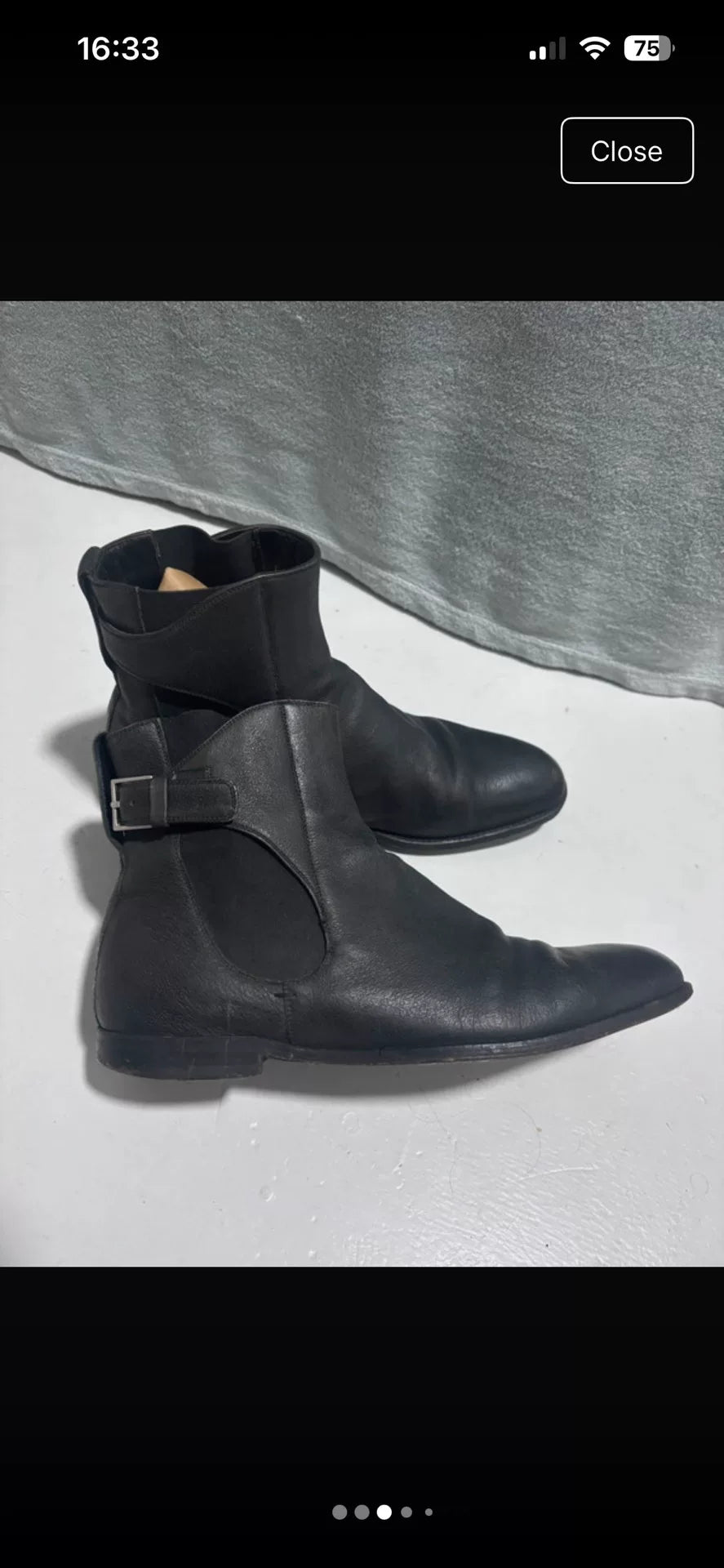 Dior Homme Early 2011 Buckle Ankle Boots