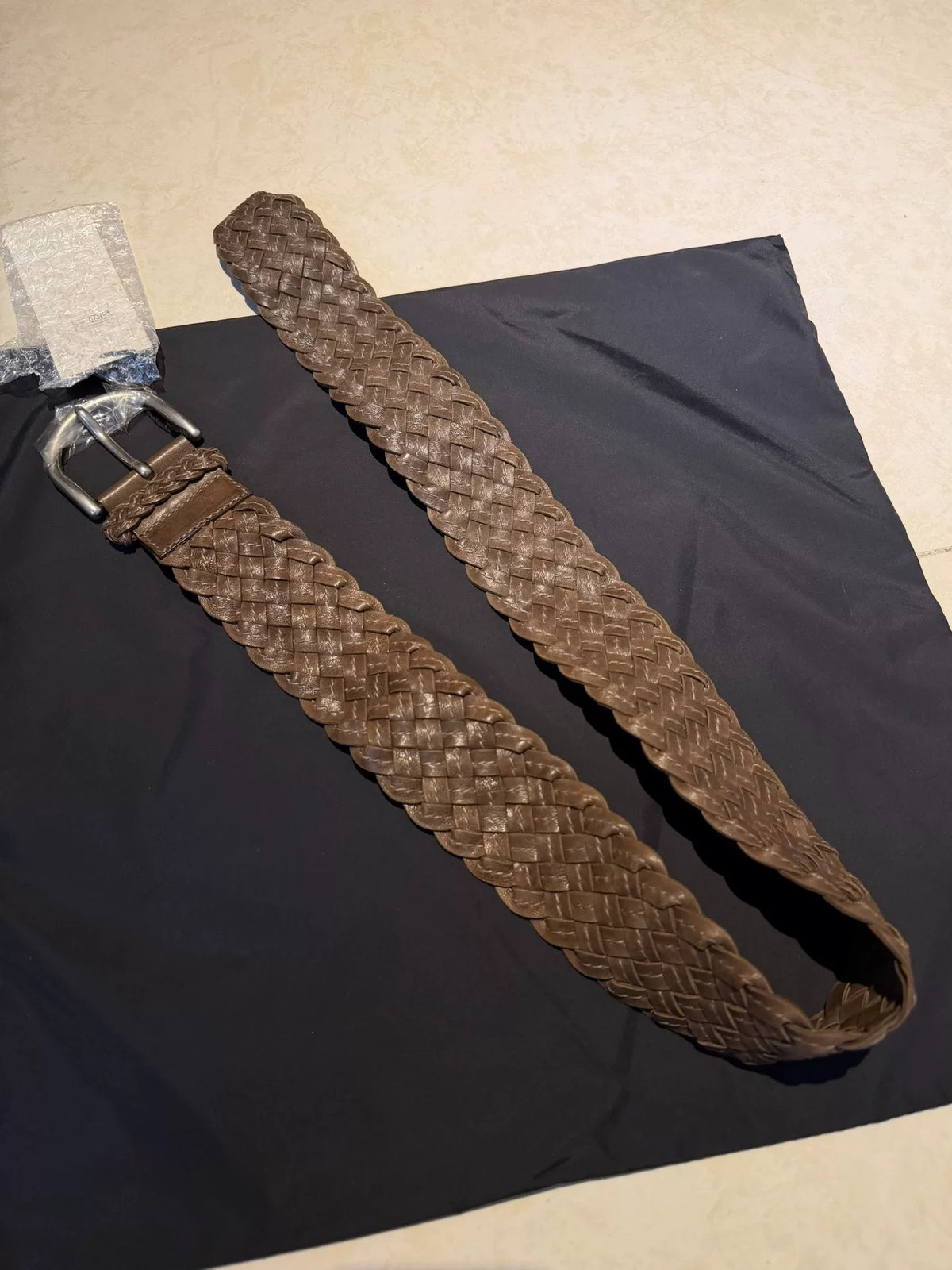 Prada Woven Brown Belt