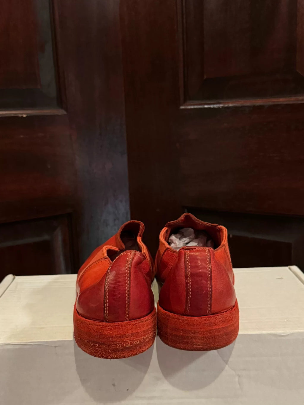Guidi SS16 CV24T Red Leather Shoes