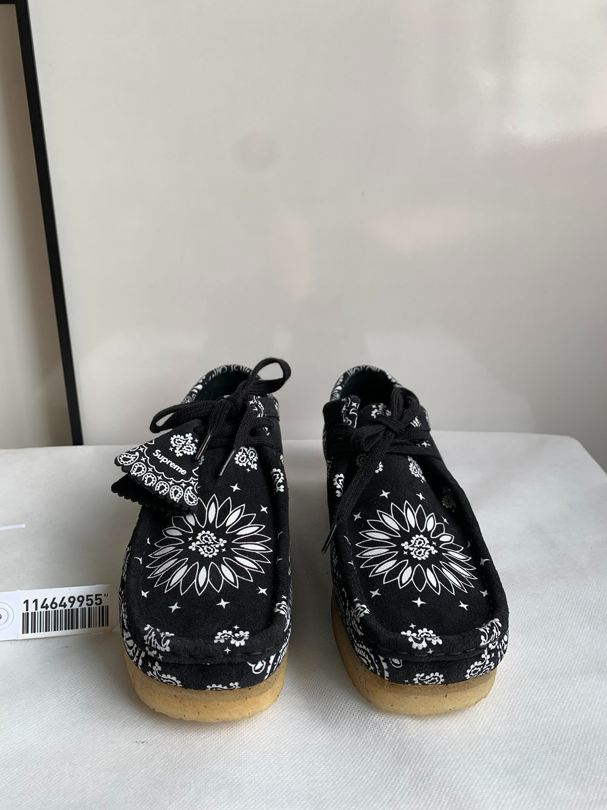 Supreme × Clarks Black Leather Sneakers