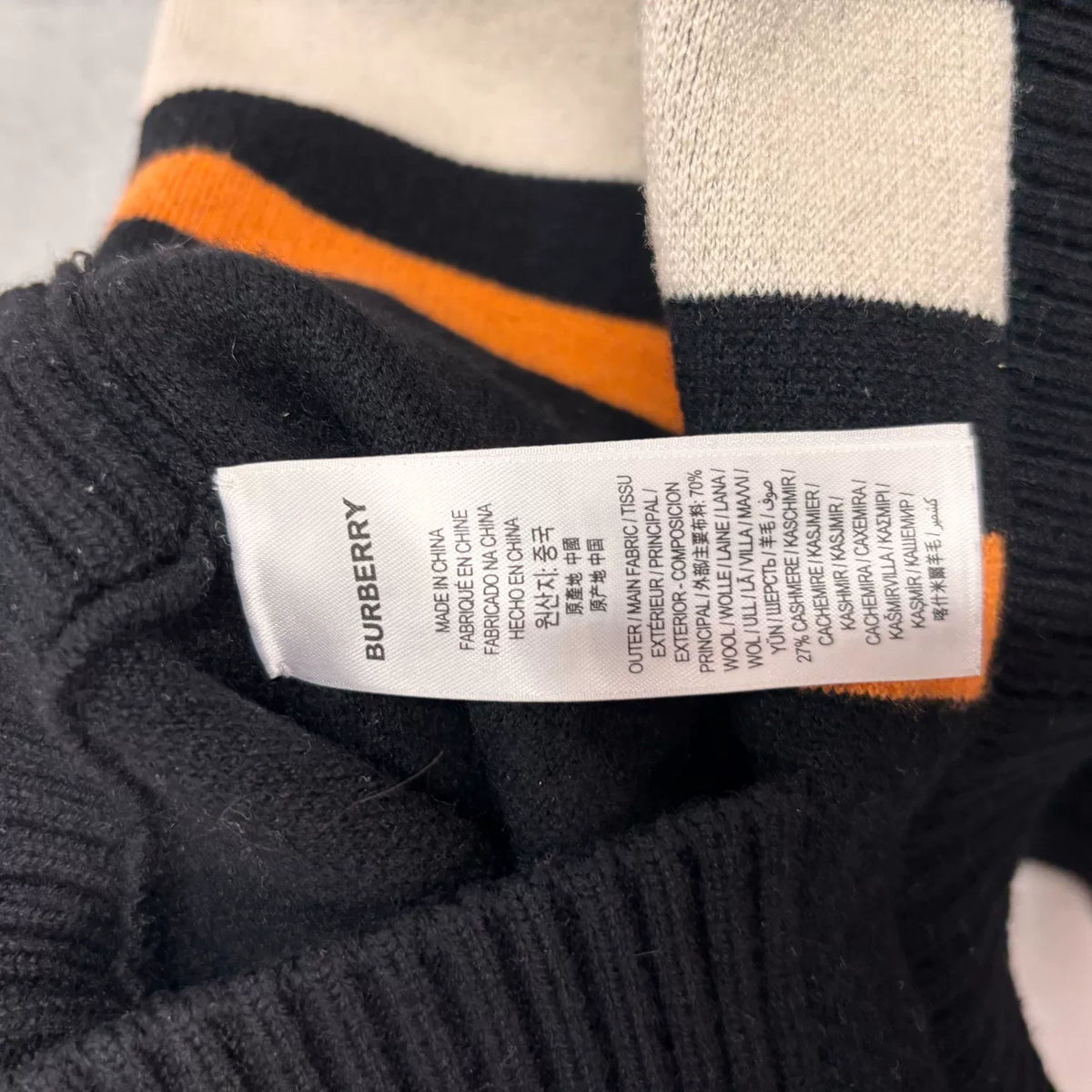 Burberry Color-Block Wool Jacket