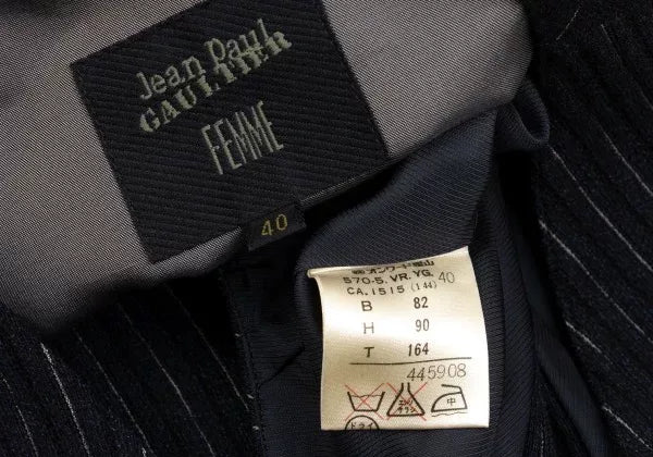 Jean Paul Gaultier Vintage Black Line Design Vest