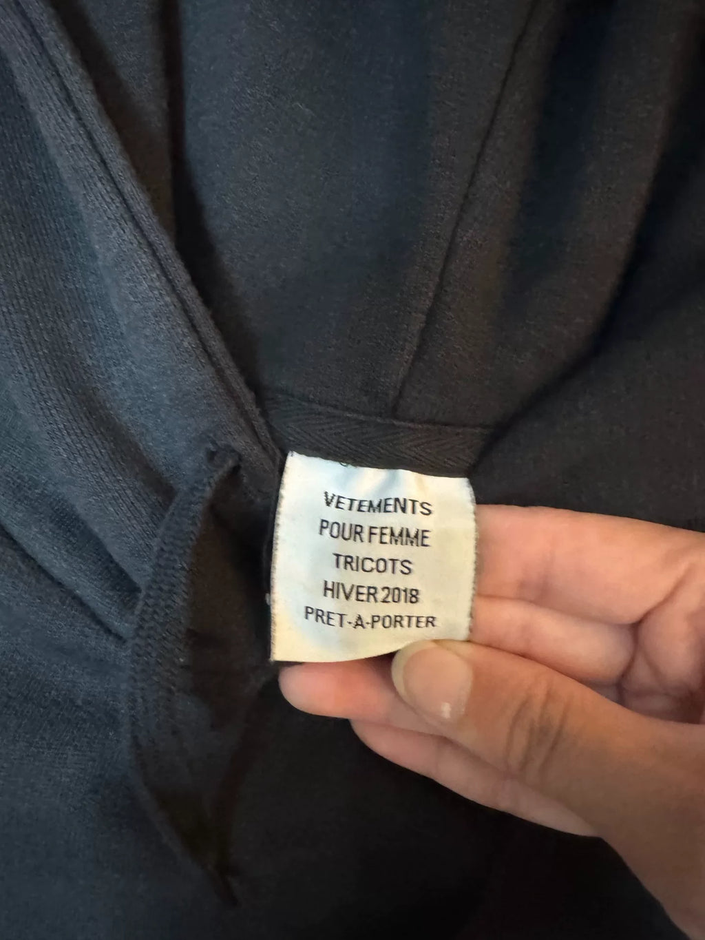 Vetements AW18 Patchwork Hooded Sweater