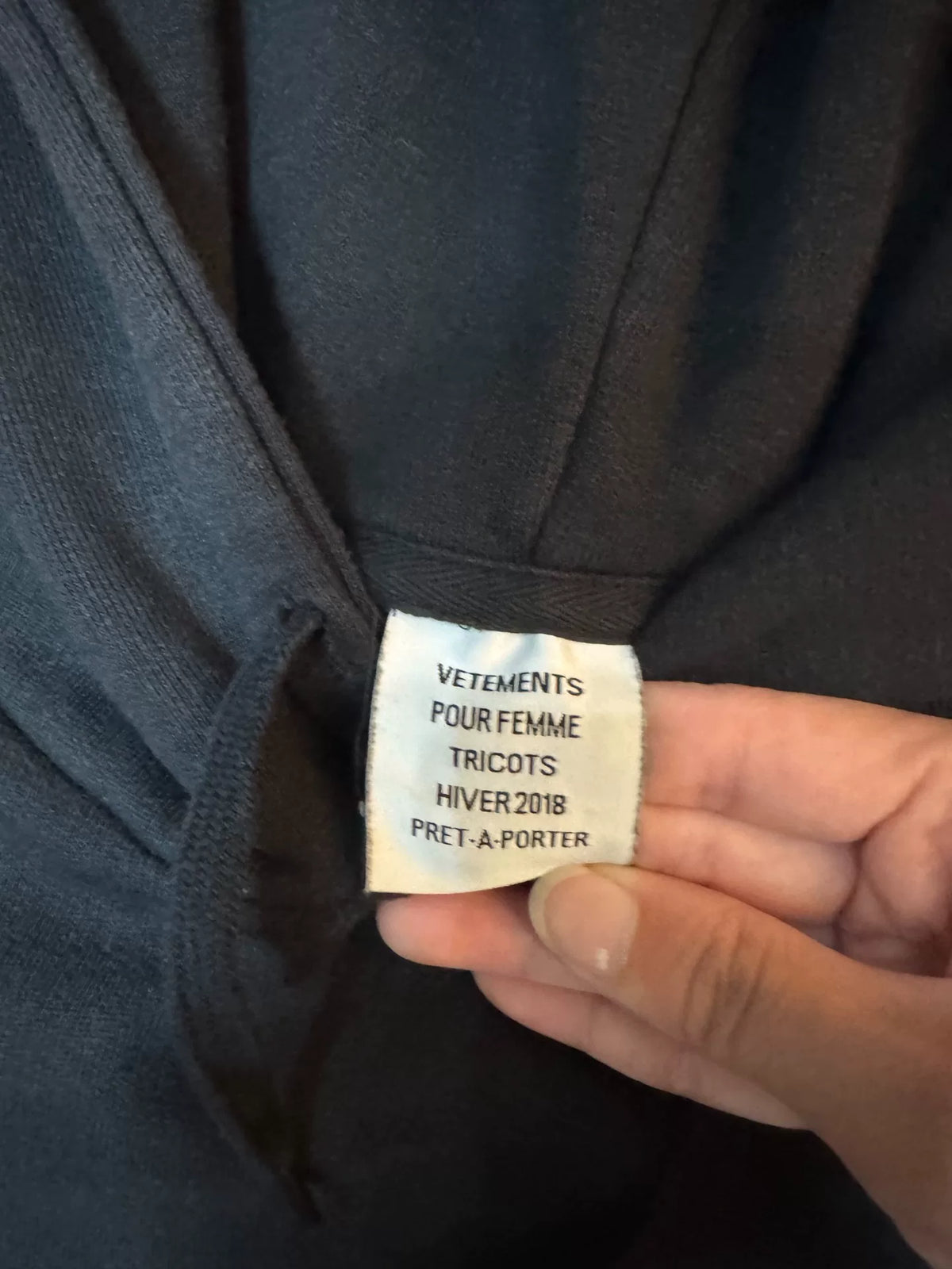 Vetements AW18 Patchwork Hooded Sweater