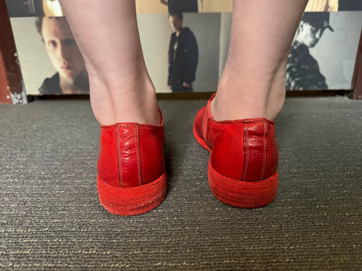 Guidi SS16 CV24T Red Leather Shoes