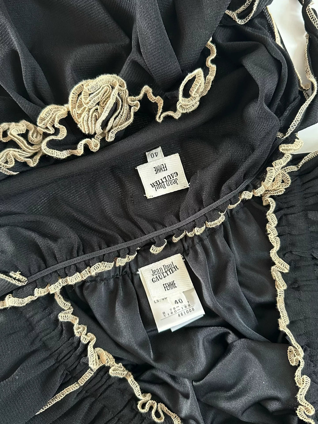 Jean Paul Gaultier Vintage Mesh Vest Midi Skirt