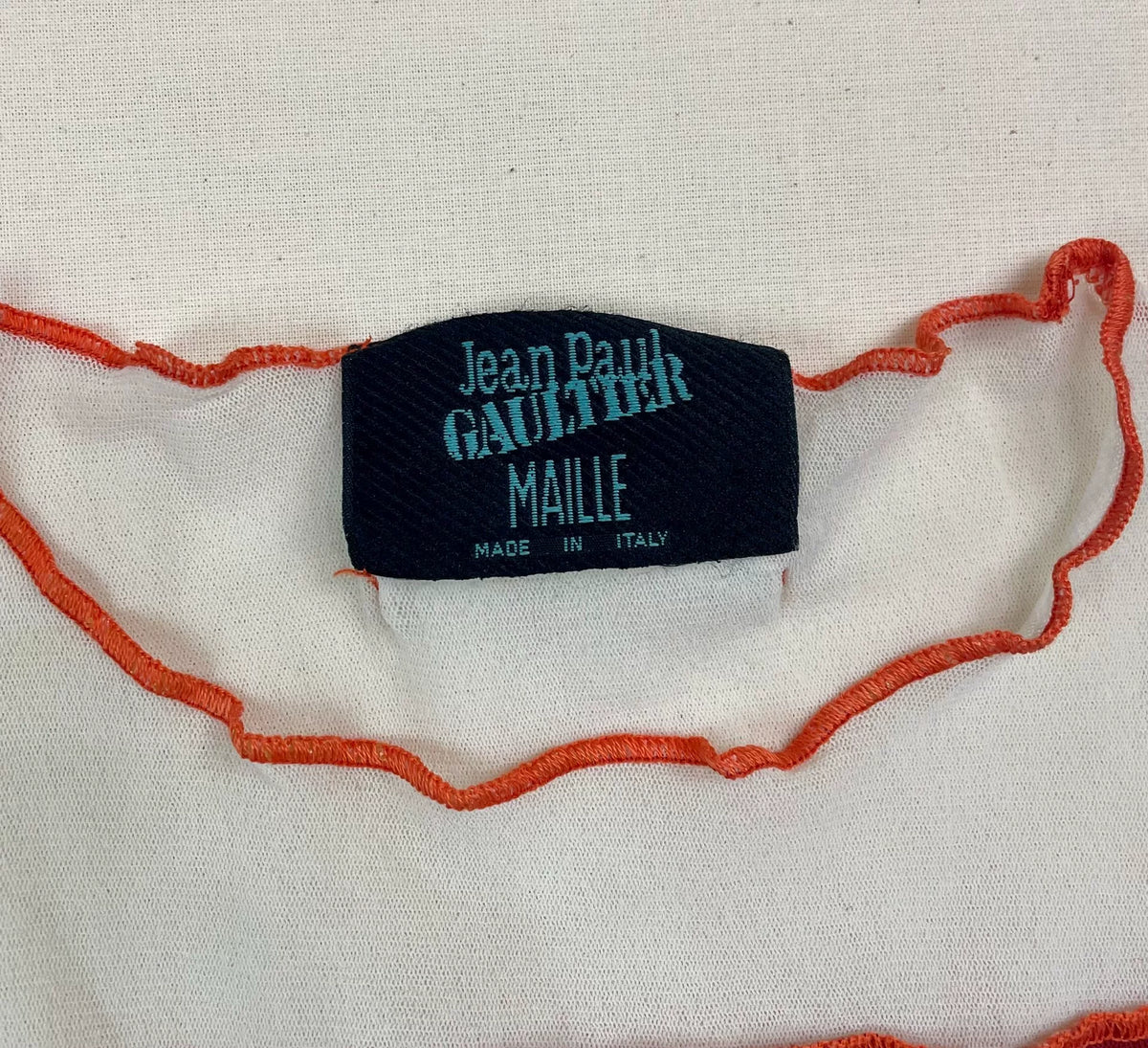 1996 Spring/Summer Jean Paul Gaultier Cyberbaba Cyber Hippie Tribal Tattoo Mesh Tattoo Top