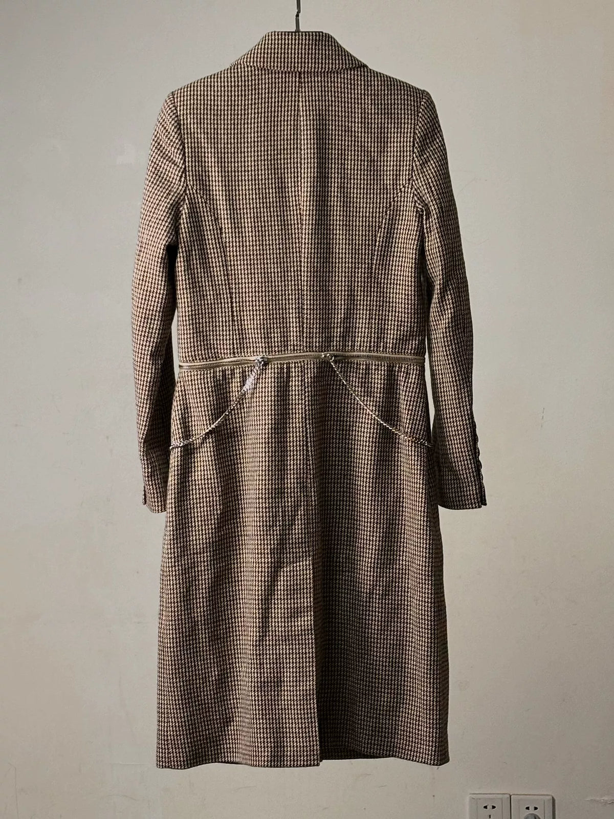 Alexander McQueen | F/W12 Houndstooth Wool Zip Coat
