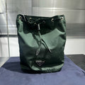 Prada Triangle Logo Drawstring Backpack