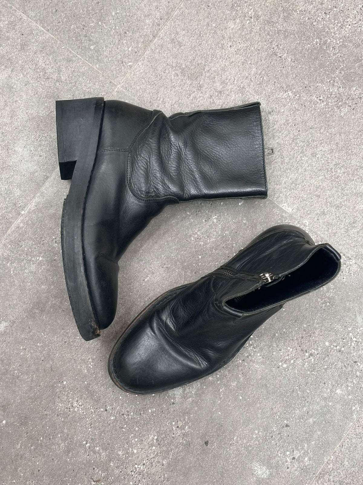 Ann Demeulemeester | AW2011 Designer Era Side-Zip Military Boots