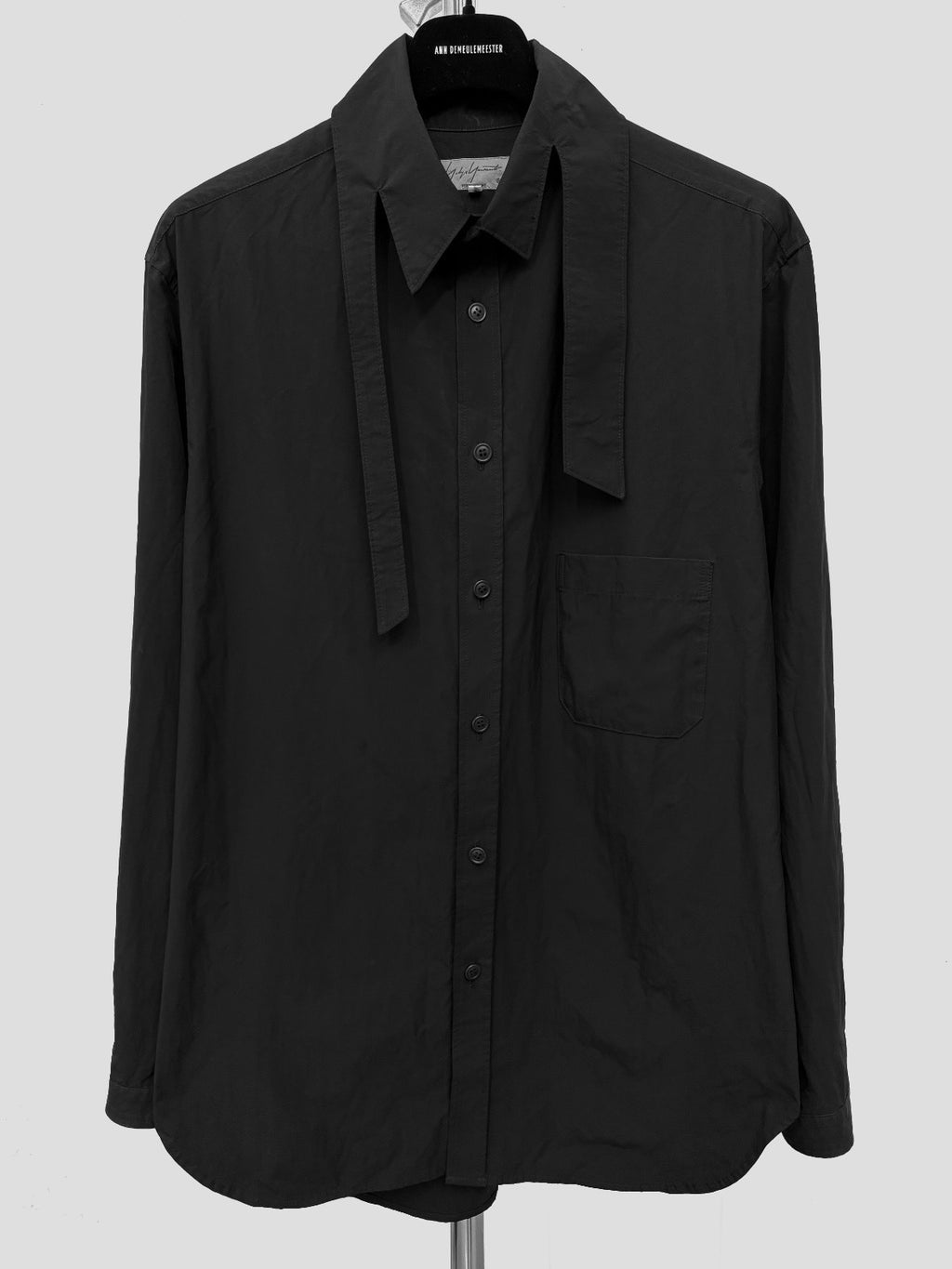 Yohji Yamamoto FW17 Runway Bow-Tie Shirt