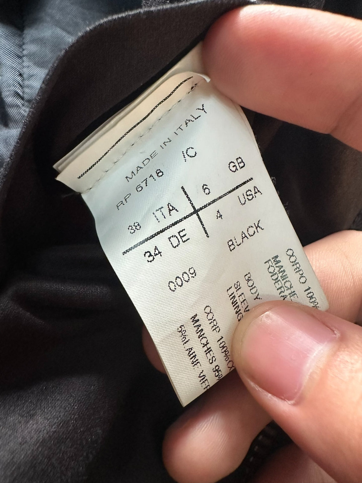Rick Owens biker leather jacket