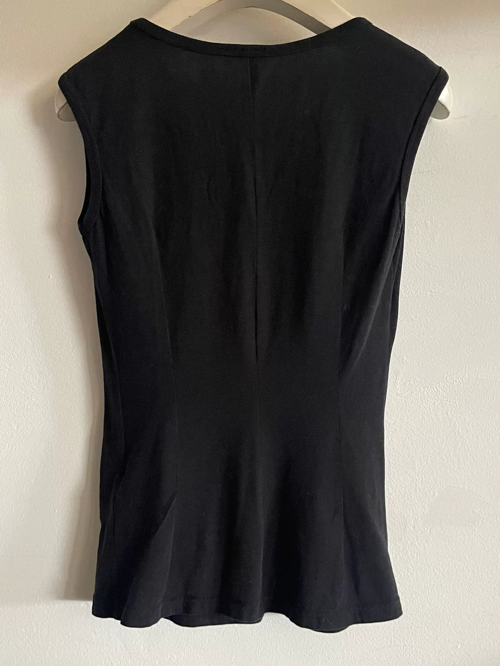 Ann Demeulemeester Cotton Four-Patch Back White Print Vest