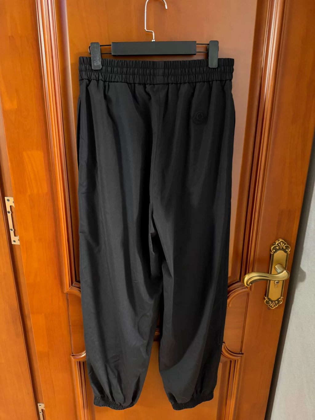 Moncler Black Nylon Jogger Pants