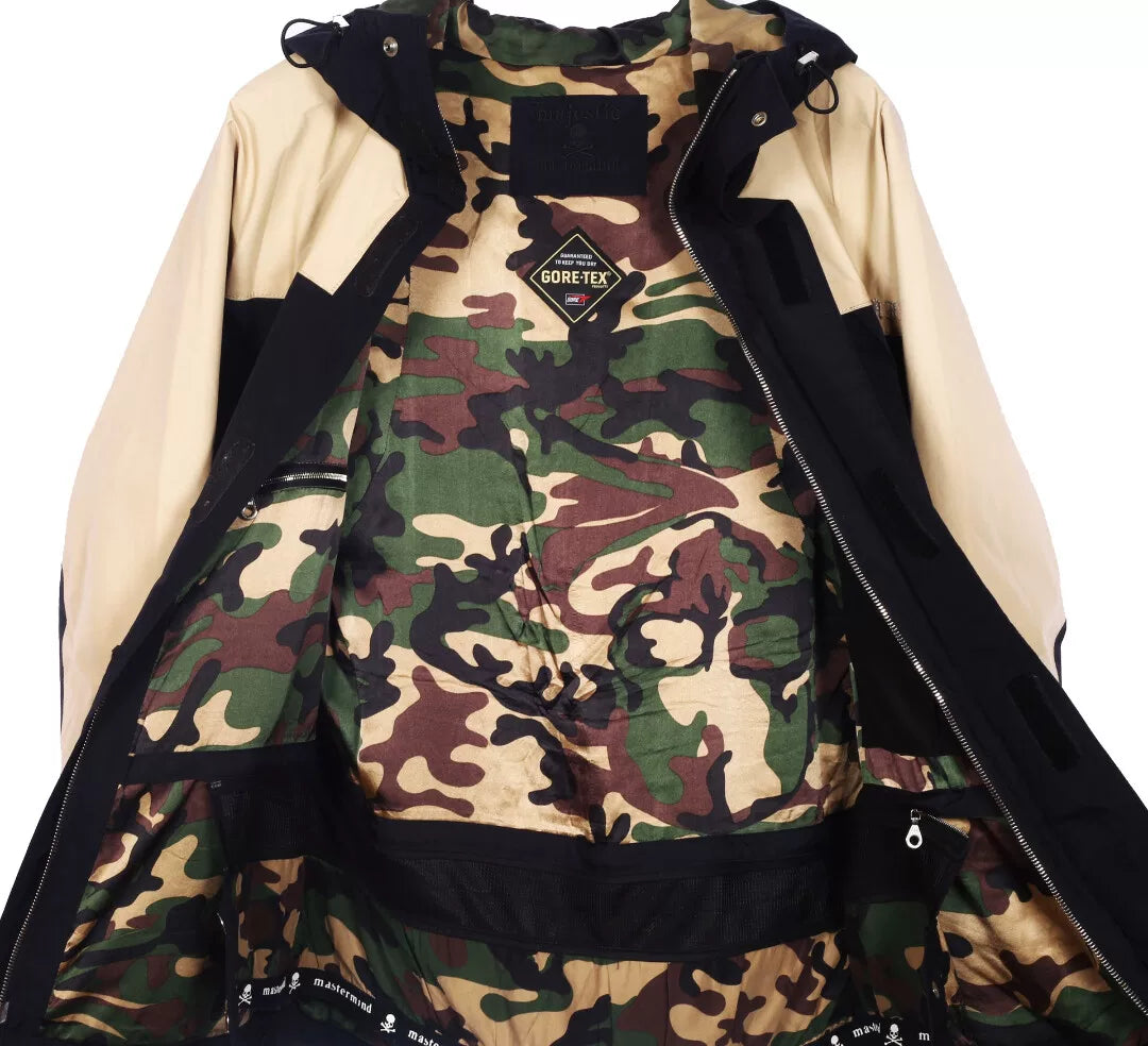 Mastermind Japan Shell Mainline Gore-Tex Silver Skull Embroidered Camo Jacket