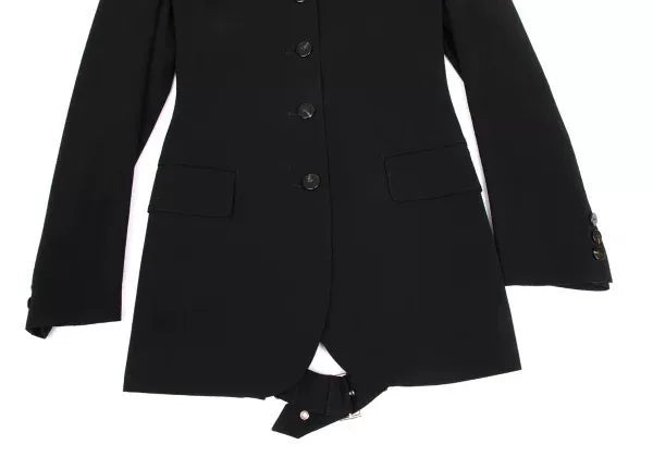 Jean Paul Gaultier Back Cut-Out Tie Wool Jacket