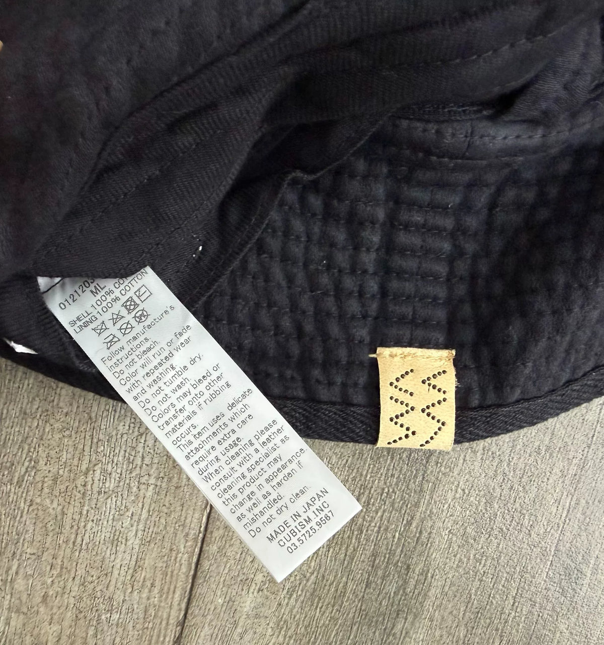 visvim PANAMKA SCOUT MOLESKIN Black Bucket Hat