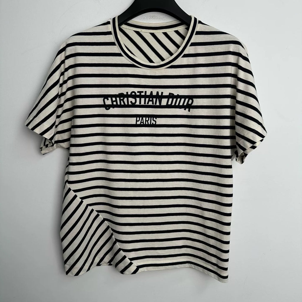 Dior Cotton Stripe Knit Top