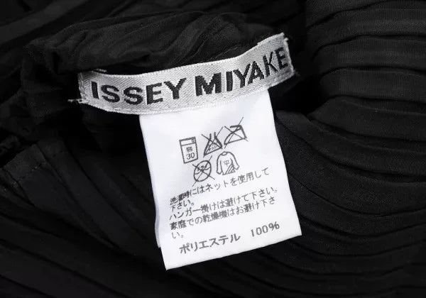 Issey Miyake Vintage Black Disc Pleated Top