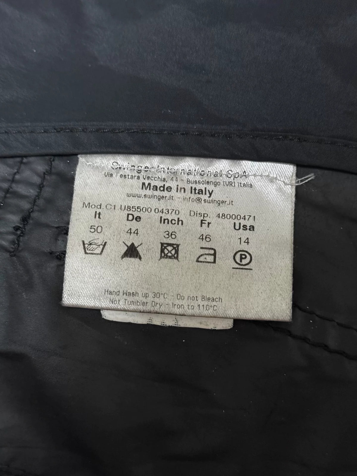 Versace 2000s Black Blue Nylon Zip-Up Jacket
